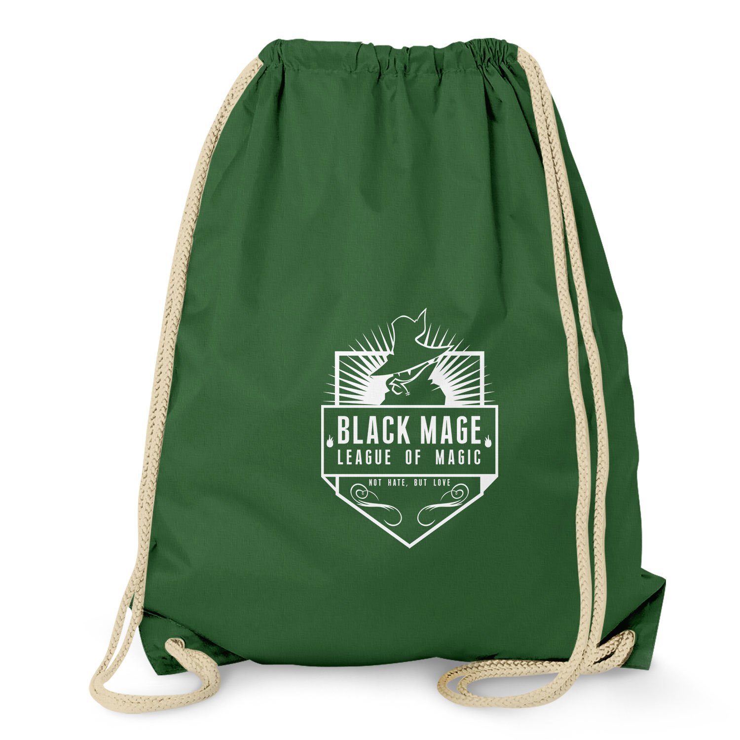 NERDO - Black Mage League of Magic - Gym Bag, Dark Green