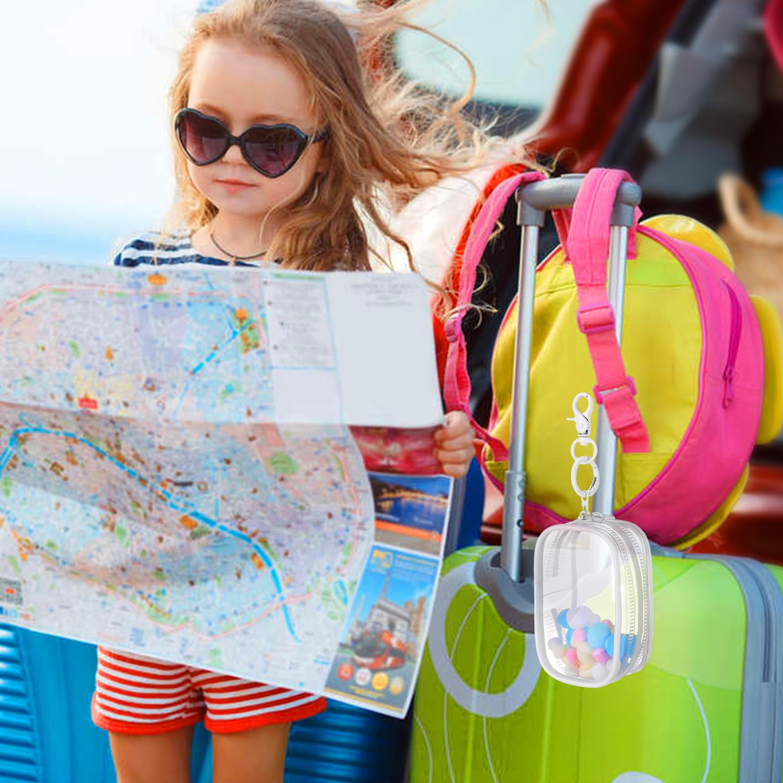 Clear Keychain Pouch With Display Bag - Transparent Doll Storage For 17cm Figures & Collectibles