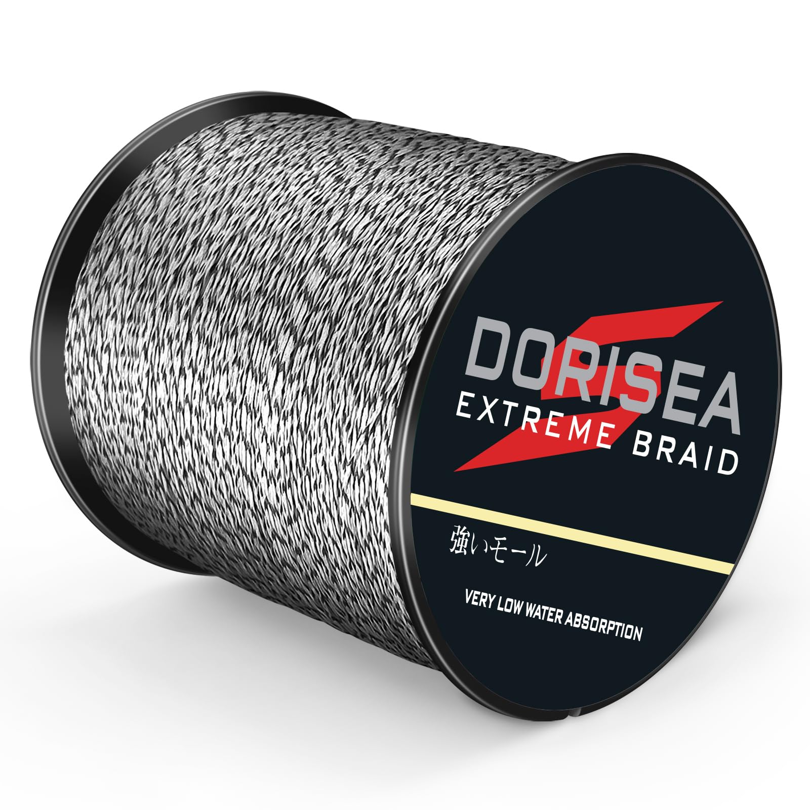 Photo 1 of Dorisea Extreme Braid 100% Pe Multi-Color(Black&White) Braided Fishing Line 109Yards-2187Yards 6-550Lb Test Fishing Wire Fishing String Incredible Superline (1500m/1640Yards 80lb/0.48mm)