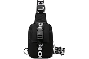 Long Keeper Small Sling Bag Crossbody Bag Men Lightweight Chest Backpack Shoulder Bags for Hiking Cycling Traveling Running