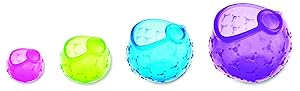 Fusionbrands CoverBlubber Reusable, Stretchable Cold Food Covers and Leftover Wraps for the Refrigerator and Freezer, Small/Medium/Large/Xlarge, Multicolor, 4 pack