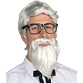 Forum Men's Southern Colonel Wig and Beard