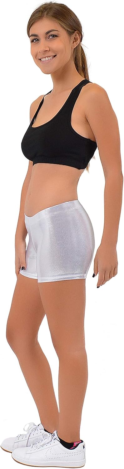 Girl's and Women's Cotton Stretch Booty Shorts | Comfortable | Made in The USA: Clothing