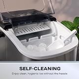 Daewoo 12kg Ice Maker Portable with Handle Two Size Options Self-Cleaning view 6