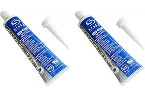SIL-BOND Silicone RTV 4500 Food Contact Safe High Strength Silicone Sealant, Clear (2.8 FL. Ounce) - 2 Pack
