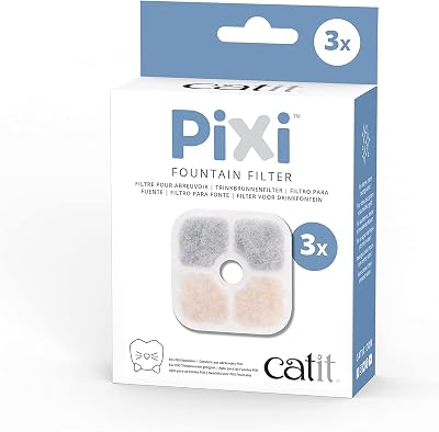Catit PIXI Replacement Water Fountain Filter Cartridges 3 Pack