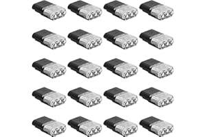 20pcs 3-Pin Low Voltage Wire Plug-in Connectors, Durable Low Voltage Wire Electrical Connector with Locking Buckle for 22–18 