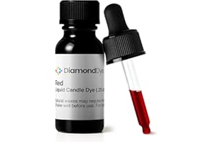REDDIG-GLO Red Liquid Candle Dye (.25 oz) - Made in The USA - Safe and Easy to Use - Pure and Simple Ingredients - Candle Making Supplies for Soy, Paraffin, Palm or Gel Wax - 10 Vibrant Colors to Choose from