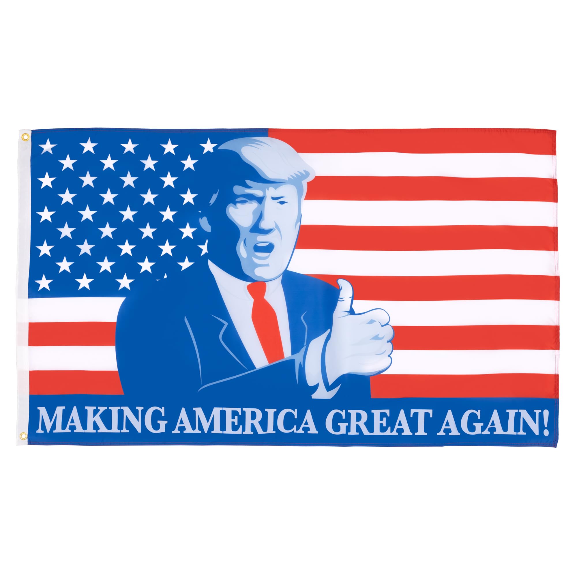 AZ FLAG - Donald Trump Making America Great Flag - 3x5 Ft - 100D Polyester Us Trump President Banner with Two Metal Grommets - Fade Resistant - Vivid Colors - 3' x 5' Feet - 150x90 Cm