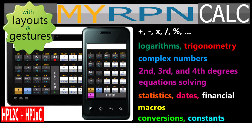 A Scientific and Financial RPN Calculator (HP12C & HP15C likewise