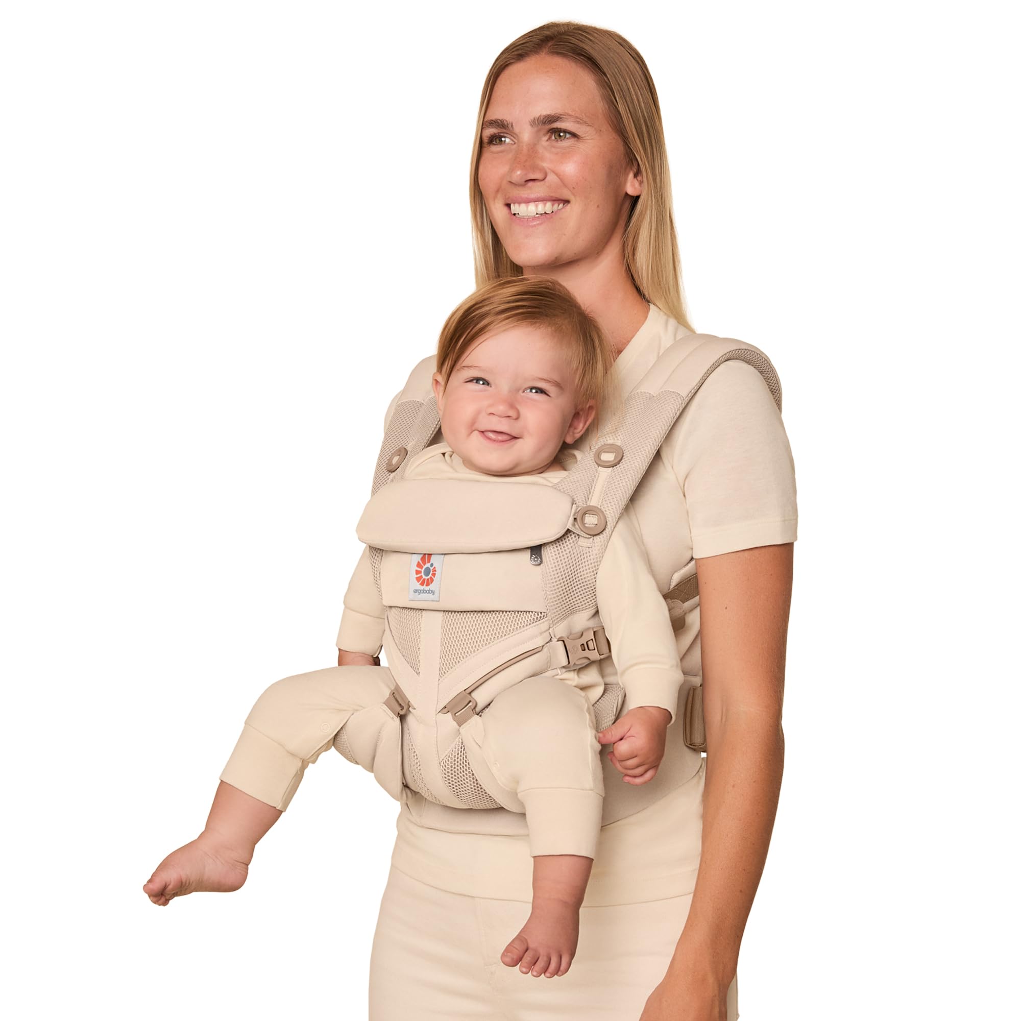Photo 1 of Ergobaby Omni Classic Baby Carrier Newborn to Toddler - Breathable Baby Carriers for Summer - All-Position Carrier with Lumbar Support (7-45 Pounds), Mesh, Natural Beige