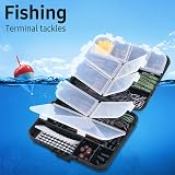 Vicloon 272 Pcs Carp Fishing Tackle Box Kit Hooks Beads Boilie Stops Tubing view 7