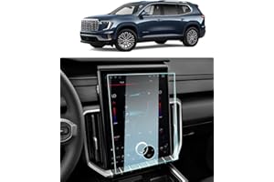 BIXUAN For 2025 GMC Acadia Screen Protector - 2024 2025 Acadia Accessories (Elevation/AT4/Denali) 9H Tempered Glass 15 Inch Navigation Touchscreen Anti-Scratch Reduce Fingerprints High Sensitivity HD Clear