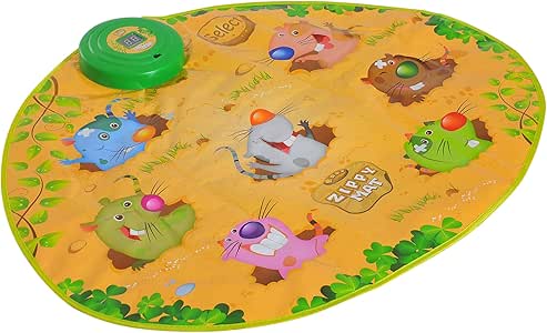 HOMCOM Alfombra Musical de Juego Golpear Topos Manta de Actividades