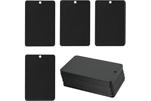 StayMax Anodized Aluminum Engraving Blanks 2x3 Inch 25 Pack (Black)