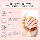 AIMEILI French Tip Nail Stamp 4Pcs Jelly Stamper Kit Double-Headed view 2