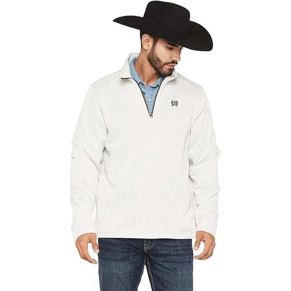 user_1c0a684c　TP M Cinch Men's 1/4 Zip Solid Pullover - MWK1080018 X- US Grey at