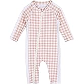 SwimZip Girls' Long-Sleeve UPF 50+ Swimsuit for Baby, Toddler, & Little Girls