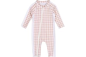 SwimZip Girls' Long-Sleeve UPF 50+ Swimsuit for Baby, Toddler, & Little Girls