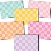 Hadley Designs Blank Cards and Envelopes 4x6 – 24 Greeting Blank Notecards with Envelopes Bulk, Notecards Stationery Card Set, Stationary Note Cards, Checker Greeting Card Pack, Designed in USA