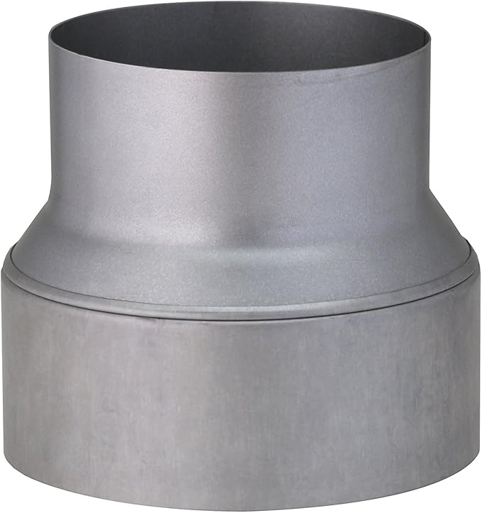 Flam 331006 Hot Dip Aluminised Steel Stove Pipe Kamino Silver 100 Mm