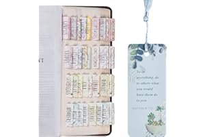 TABINQUE Bible Tabs, Large Print and Easy-to-Read Bible Tabs for Women and Girl, 80 Bible Index tabs in Total, 66 Bible Tabs for Old and New Testament, Additional 14 Blank tabs