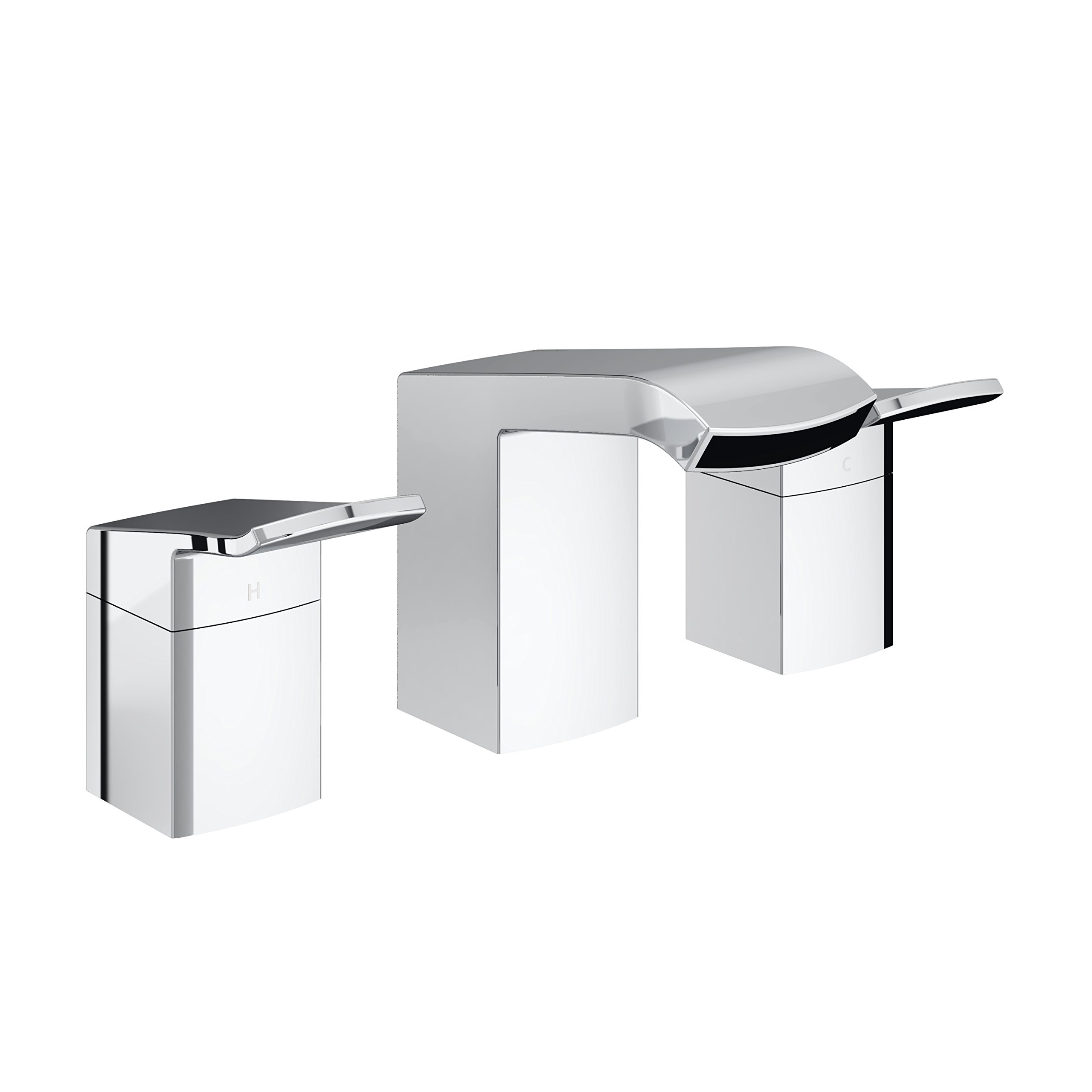 Bristan DSC 3HBAS C Descent 3 Hole Basin Mixer, Chrome