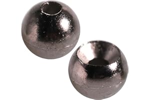 Temorah 25 Pack 27 Colors 1.5-6.4mm Cyclops Tungsten Beads for Fly Tying
