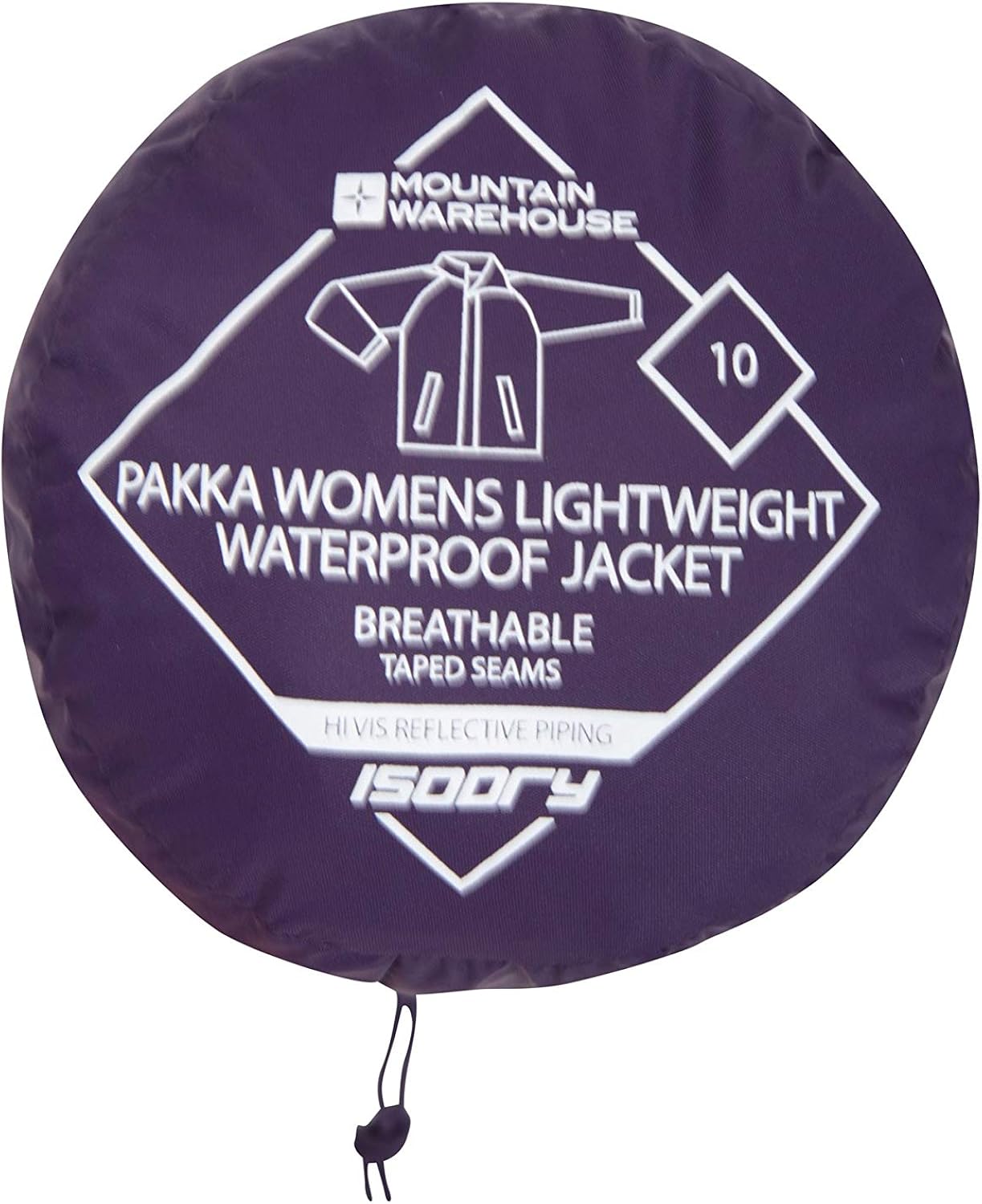 Mountain Warehouse Pakka Womens Waterproof Rain Jacket – Packable: Clothing