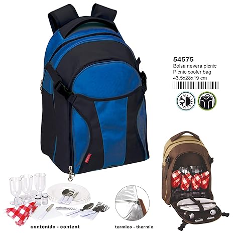 Montichelvo Montichelvo Pr Picnic Cooler Bag C Blue Bolsa Escolar ...