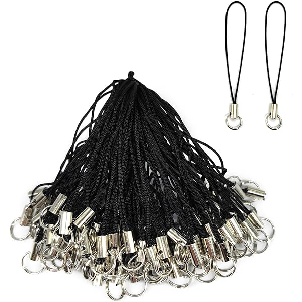 200 Piezas De Correas Para Teléfono - Cuerda Ligera De Nylon Con Anillo Metálico - 2.3 Pulgadas - Colores Mixtos - Para USB, Llaveros, Decoración