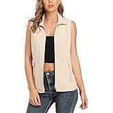MISS MOLY Women's Lightweight Vest Casual Zip Up Utility Vest Hiking Golf Sleeveless Jackets with Pockets