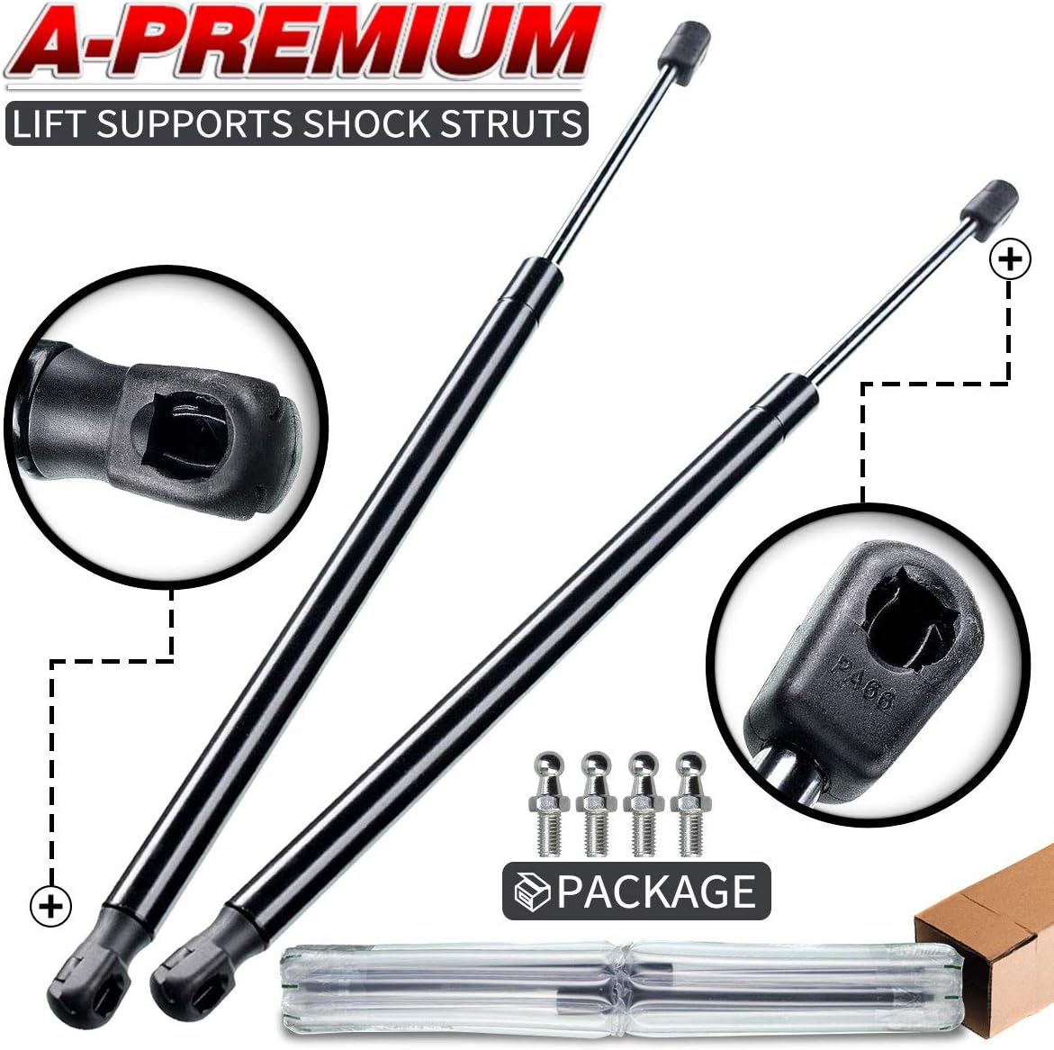 Amazon Com A Premium Hood Bonnet Lift Supports Shock Struts Replacement For Honda Accord 1995 1997 Acura Cl 1997 1999 2 Pc Set Automotive