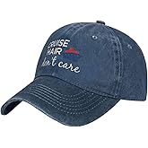 Yipaidel Women's Cruise Hair Don't Care Hat Adjustable Washed Vintage Baseball Cap for Dad Mom