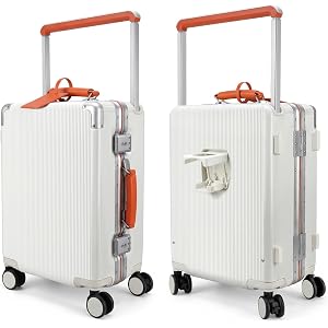 SUIMUAD 20 Inch Zipperless Carry On Luggage PC Aluminum Frame Suitcase | Hard Shell Suitcase With Spinner Wheels, 22x14x9 Air