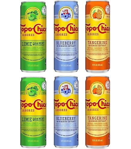 Amazon.com : Topo Chico Sabores 12oz Cans (Lime Mint) pack of 8