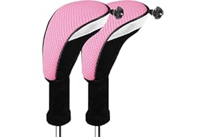 AMY SPORT Golf Club Head Covers for Woods and Driver Hybrids Fairway Value Pack Protective Clubs Headcovers with Interchangeable No.Tags 1 3 5