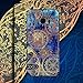 Samsung Galaxy S7 Edge case,Lizimandu TPU Pattern Case for Samsung Galaxy S7 Edge(Blue Flower)