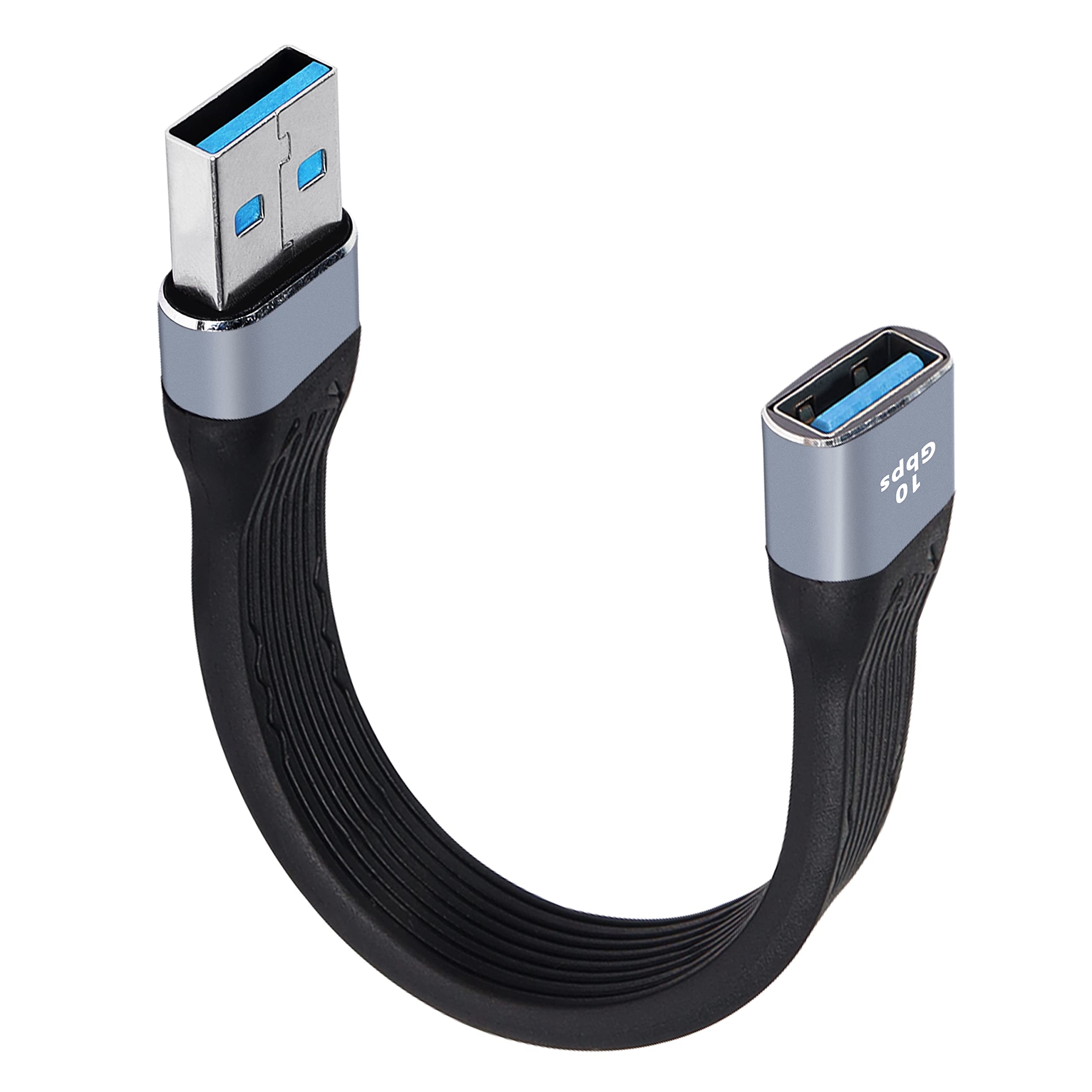 MEIRIYFA 10Gbps USB 3.0 Extension Cable Type A Male to Female Extension Cord SuperSpeed Data Transfer Compatible with USB Keyboard,Flash Drive,Hard Drive - 14cm