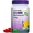 Natrol Kids Melatonin 1mg, Supplement for Restful Sleep, Sleep Gummies for Children, 140 Raspberry-Flavored Melatonin Gummies, 140 Day Supply
