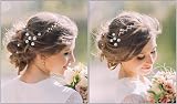 BaiJ 24pc Spiral Hair Pins Bridal Updo Accessories Crystal Pearl Rhinestone view 3