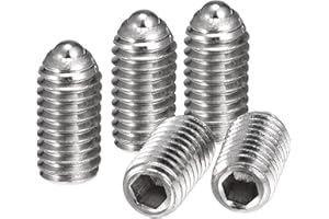 uxcell Ball Point Set Screws, M3 x 6mm 304 Stainless Steel Metric Spring Hex Socket Screw 20pcs