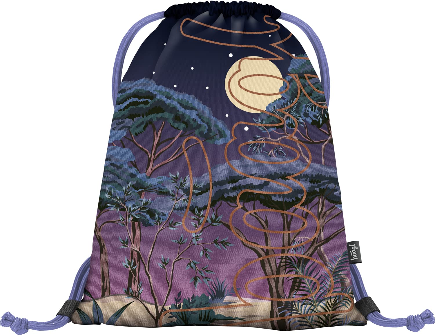 Baagl Gym Bag for Boys and Girls - Sports Bag for Boys, Children, Teenagers - School and Sports Shoe Bag, Sports Bag with Reflective Elements, Skate Night