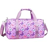 Gym Travel Duffle Bag for Girls - Gymnastics Sports Dance Bag with Shoe Compartment &amp; Wet Pocket Panda Kids Travel Bag Teens Weekender Sleepover Carry On Bag