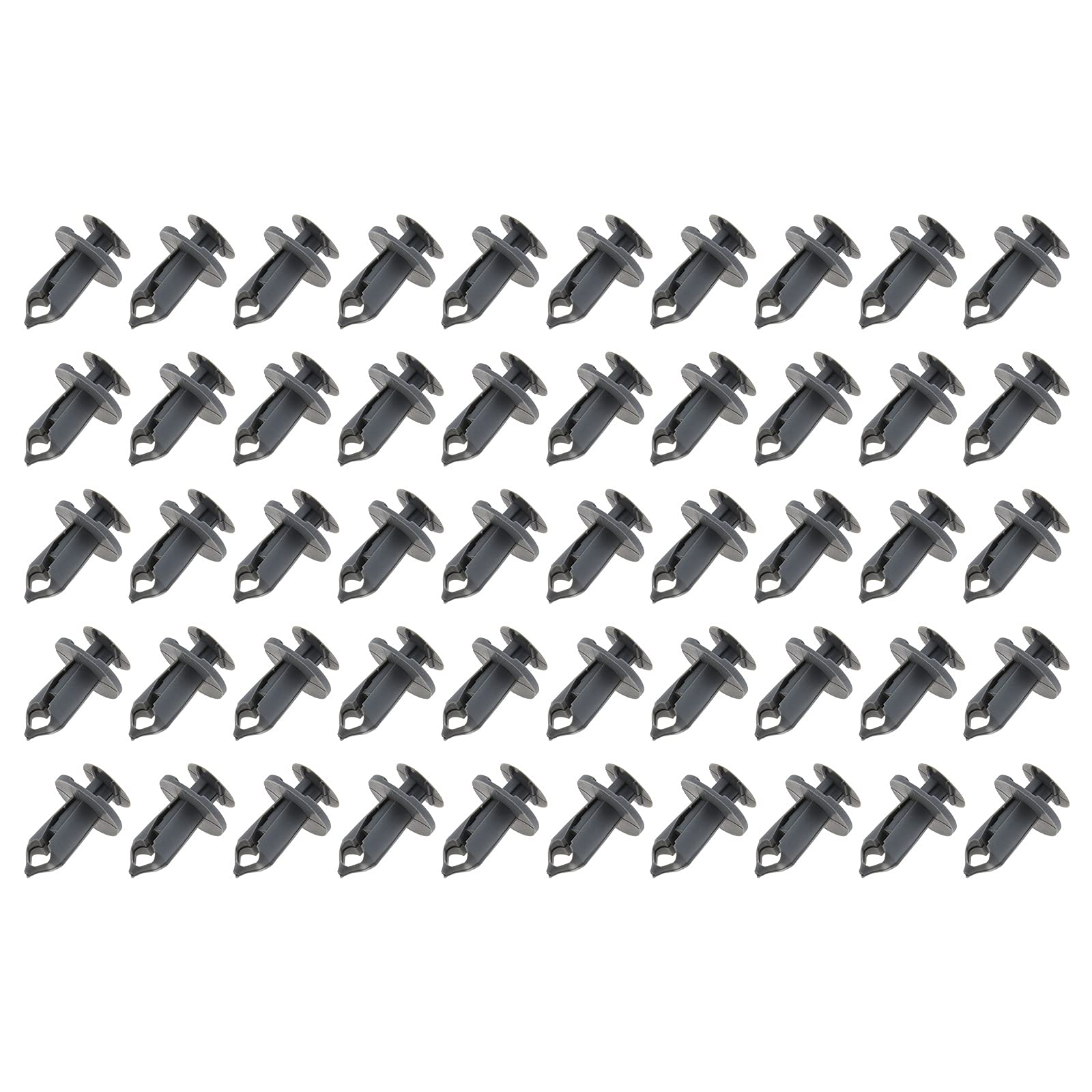 YINETTECH 50 x Grey Longer Trim Panel Fixing Lining Clips Carpet Compatible with Transporter T4 T5