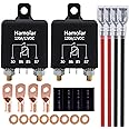 Hamolar 2 Pack 12V DC 120A Starter Relay Switch Car Heavy Duty Split Charge Continuous Duty 4 Terminal SPST Relays for Truck Boat Marine