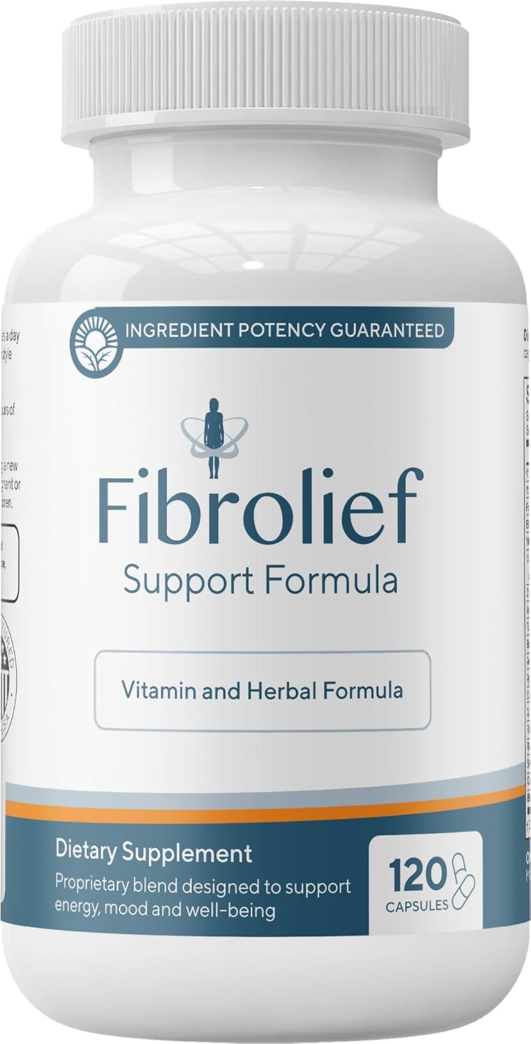 Fibrolief: Fibromyalgia Support Formula - Vitamin and Herbal Formula for Back, Neck, and Muscle Pain Relief - 120 Count (30 Day Supply) - Maximum Bioavailability and Alternative Pain Relief: Health & Personal Care