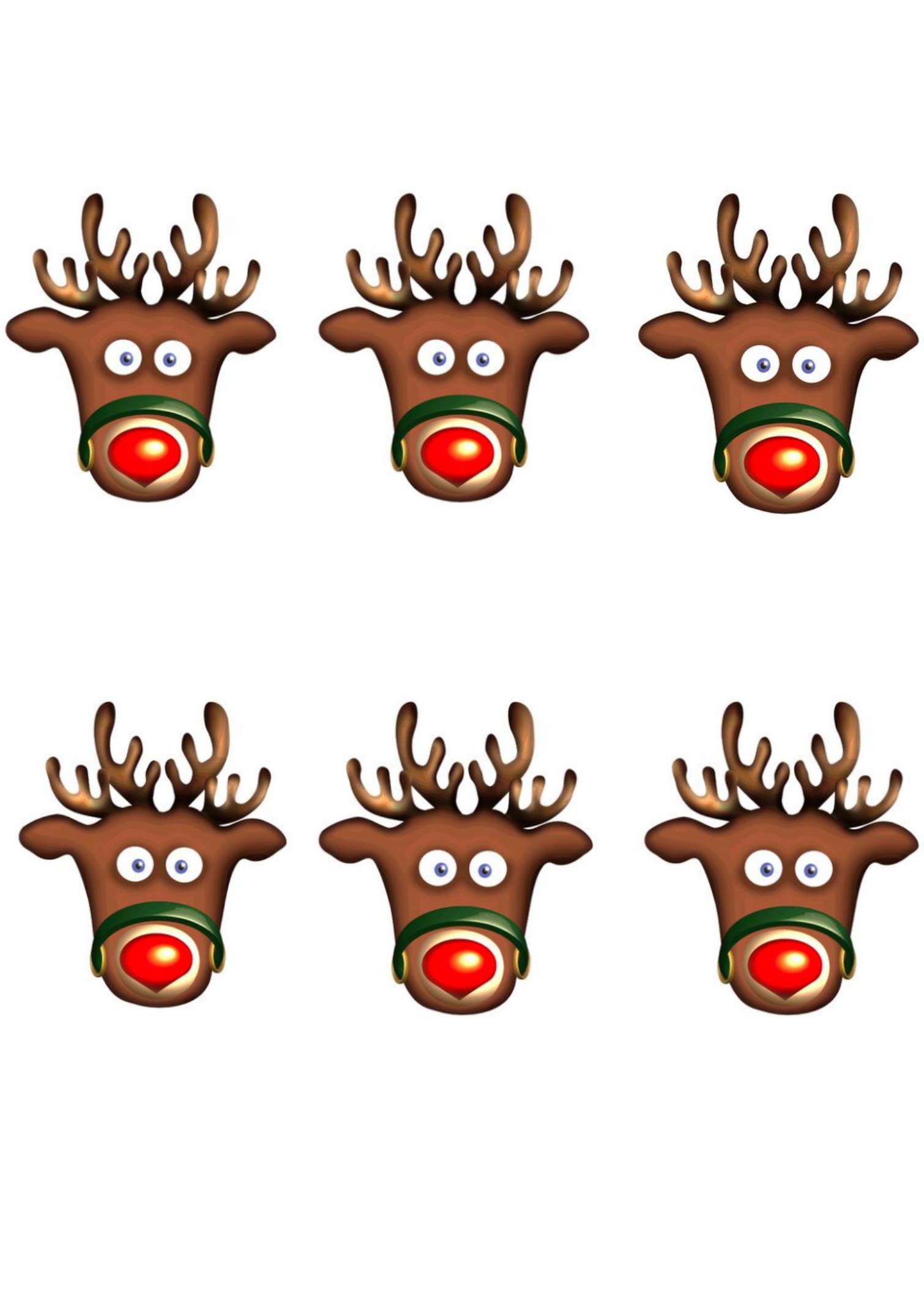 Star Cutouts stsmp136 3 Rudolph Mask for Adult – One Size