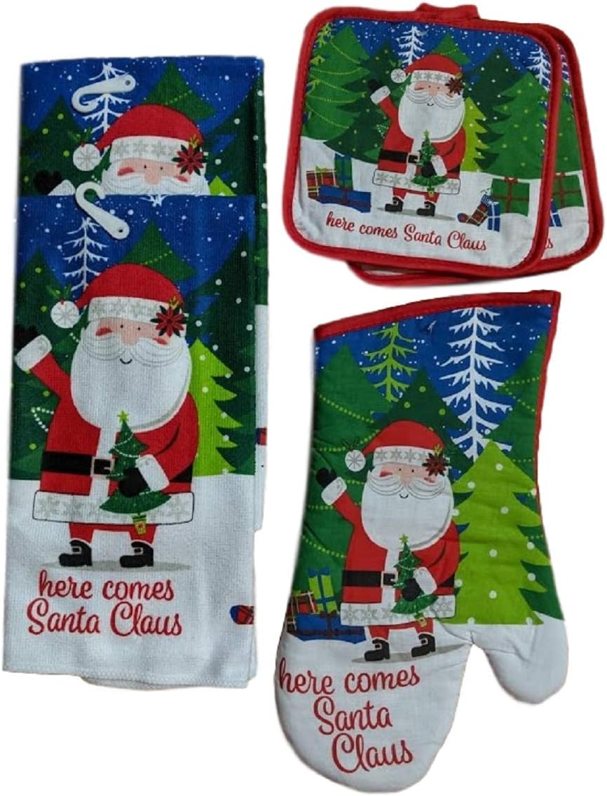 Greenbriar Christmas House Holiday Kitchen Towel Set