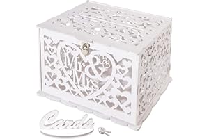 GLM Wedding Card Box With Lock and Key, Rustic Wedding Decorations for Reception, Card Box for Wedding, Wedding Card Boxes fo